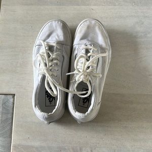 Kids vans size 1.5 unisex white